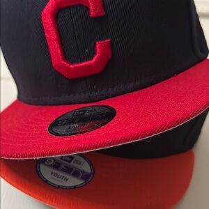 Youth Red and Black Cap